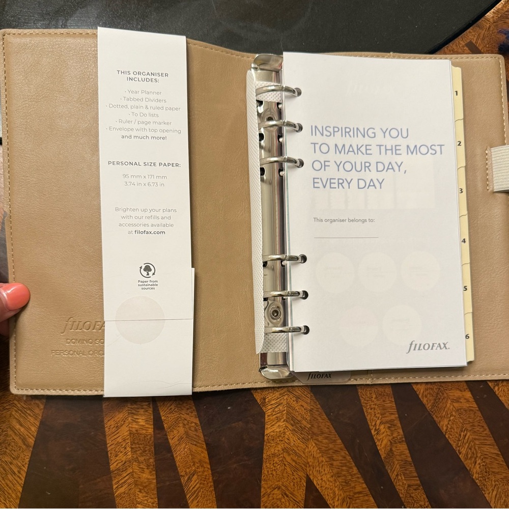 filoFAX Domino Soft Fawn Planner